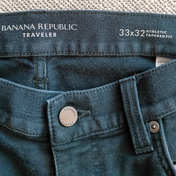 Banana Republic Men's Traveler Jeans Tapered Fit Stretch Denim Pants | Sz 33x32 - Picture 3 of 7